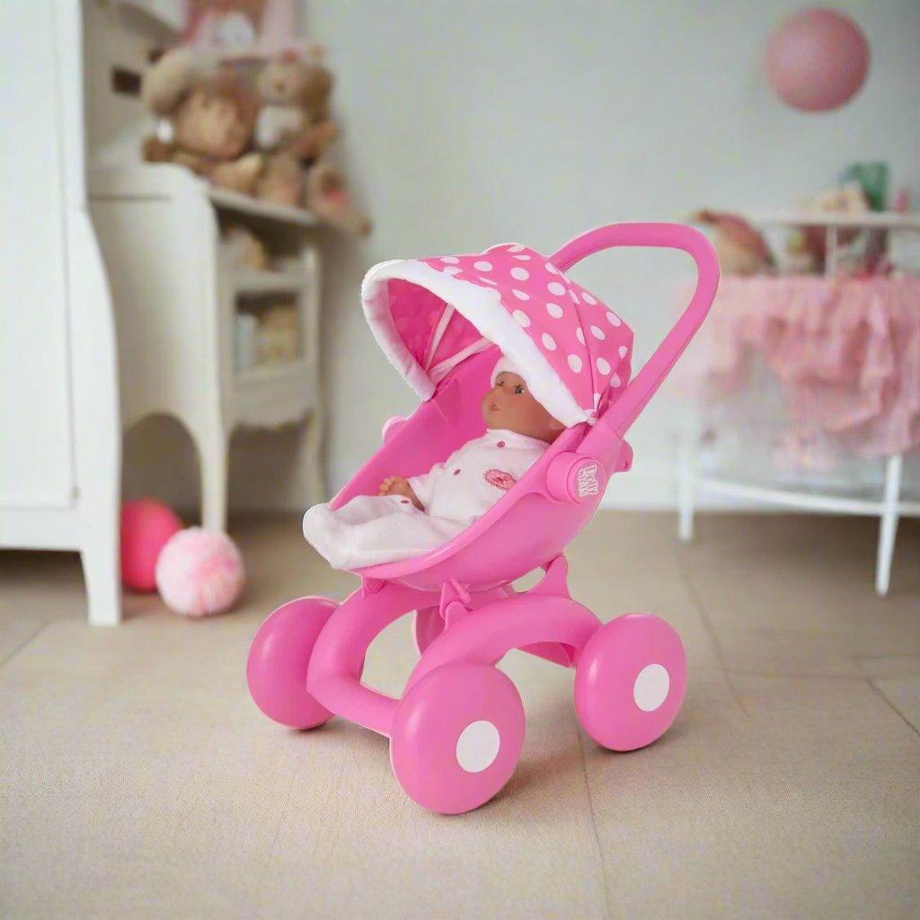 Dolly Tots My First 4 in 1 Dolls Pram - Pink