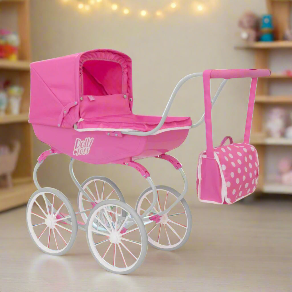 Dolly Tots Traditional Carriage Dolls Pram