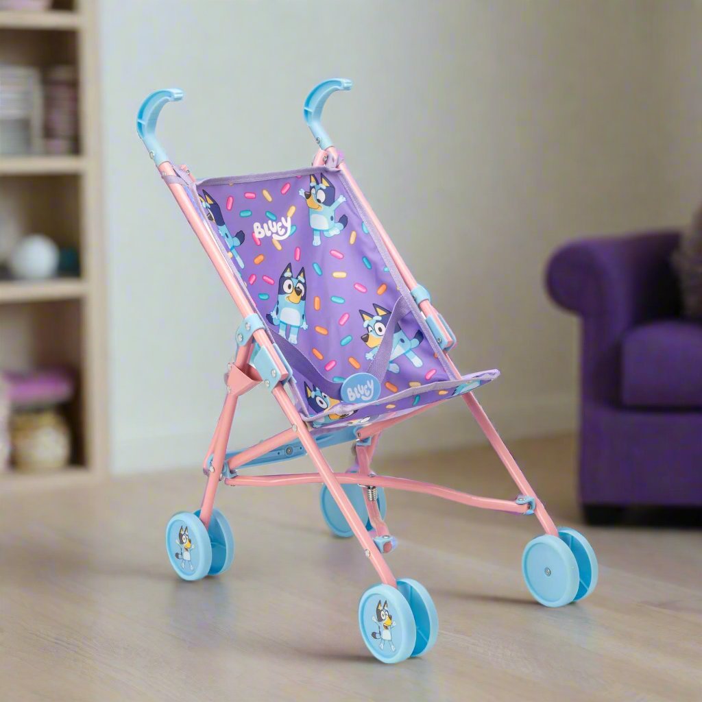 Bluey's Junior Single Dolls Stroller - Purple
