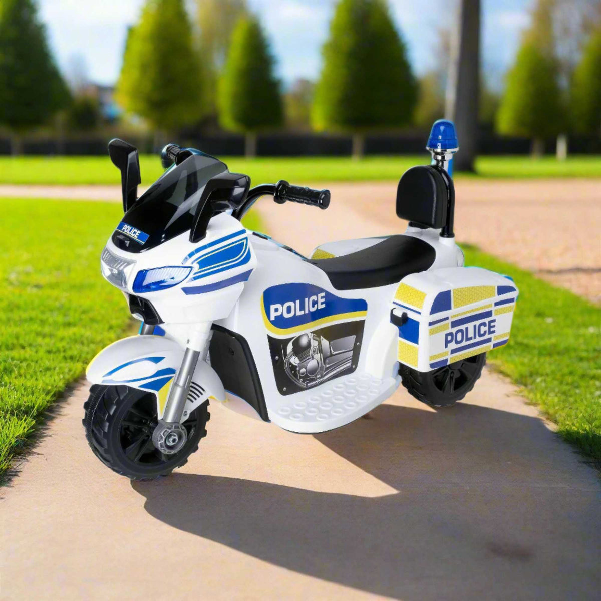 EVO 6v Kids Electric Ride-On Police Bike