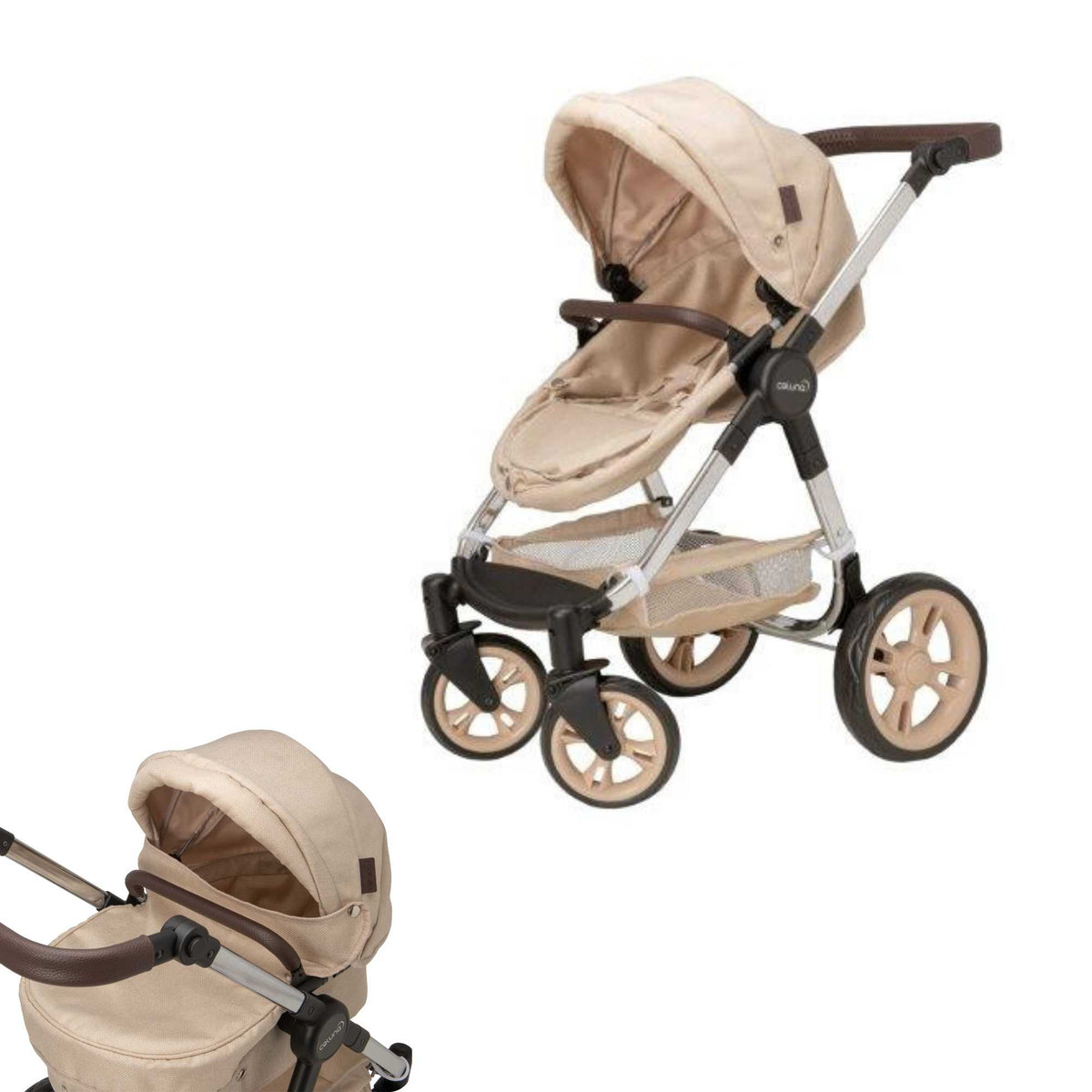 Celuna Premium Stone Dolls Travel System - 4 Pram Modes
