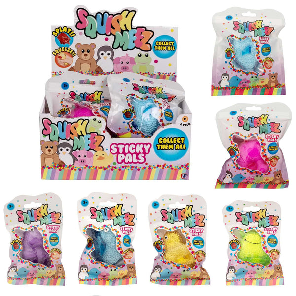 Squish-Meez Sticky Pals 12-Pack - Fun Fidgets - Wowow Toys