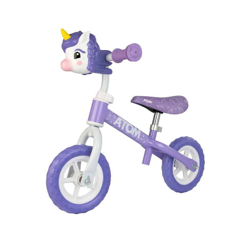 ATOM 8" Purple Balance Bike - Unicorn