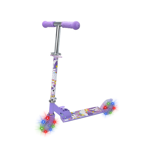 ATOM Light Up Inline Childrens Scooter - Unicorn