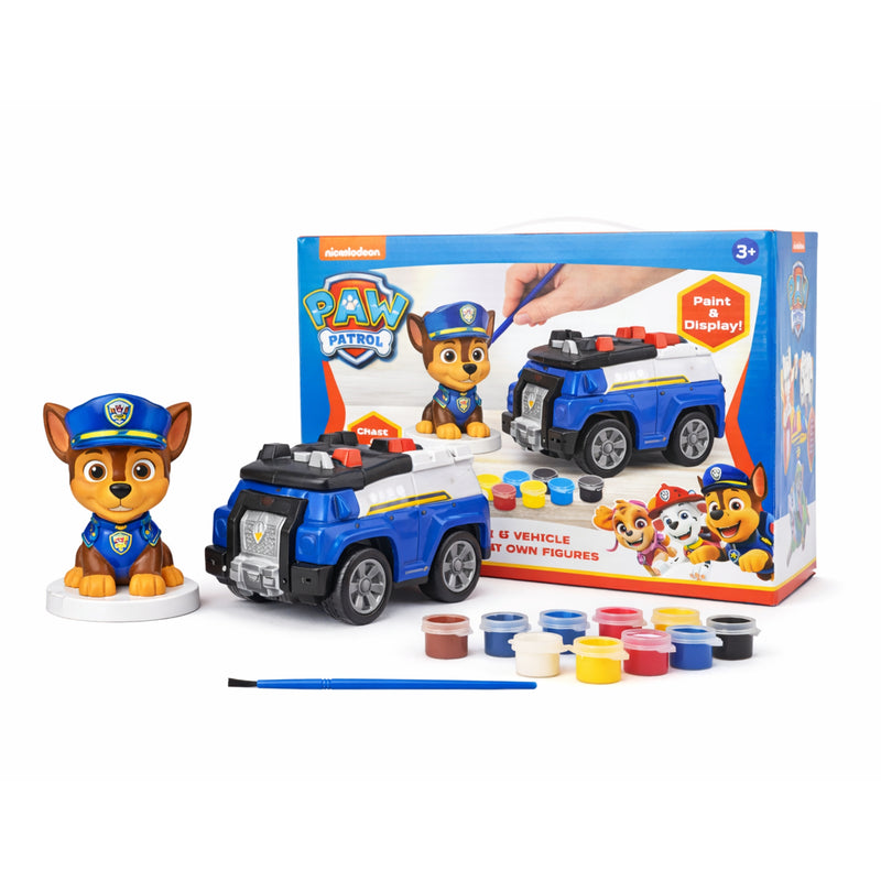Paw Patrol Paint Your Own Chase & Police Car – Creative Craft Kit