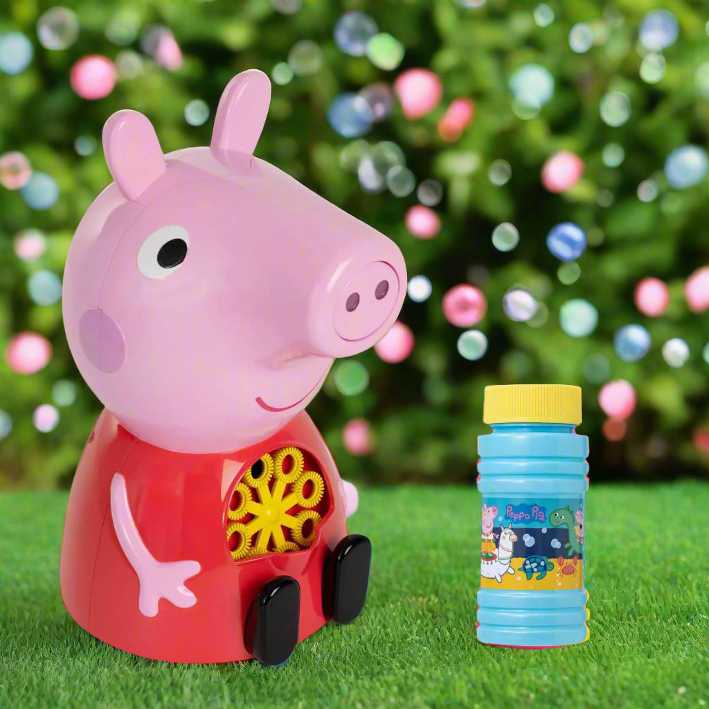 Peppa Pig Bubble Machine - Includes 118ml Bubble Solution