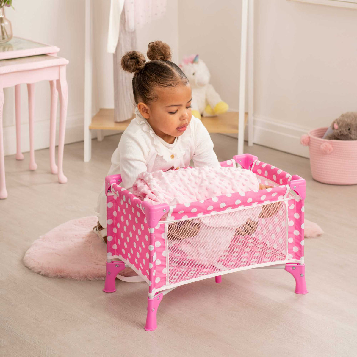 Dolly Tots Travel Dolls Cot