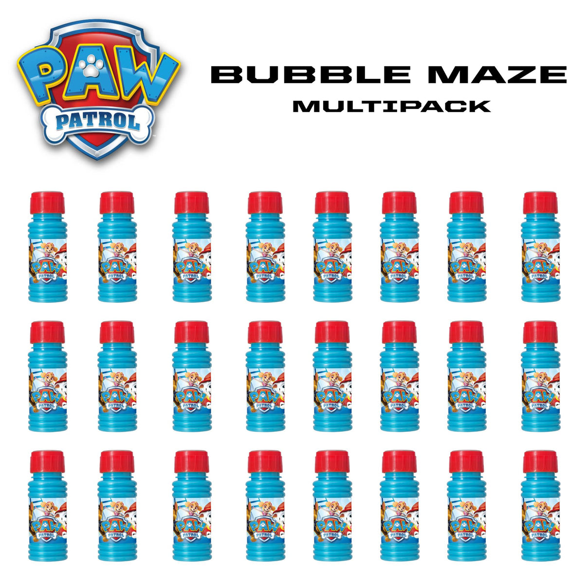 Paw Patrol Bubble 24 Multipack - 59ml, With Maze Game