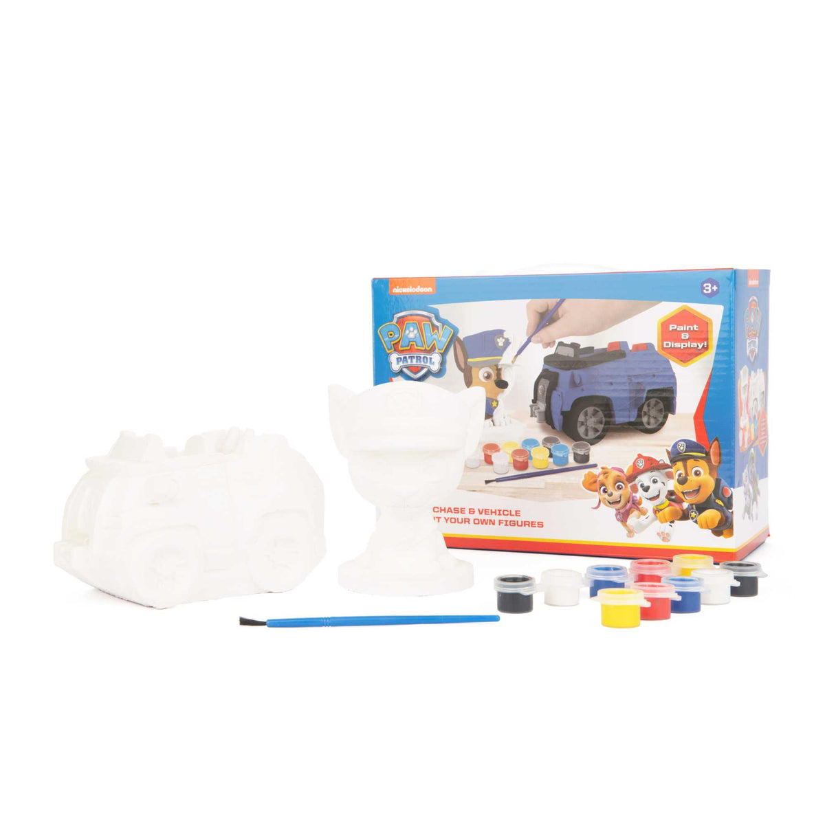 Paw Patrol Paint Your Own Chase & Police Car – Creative Craft Kit