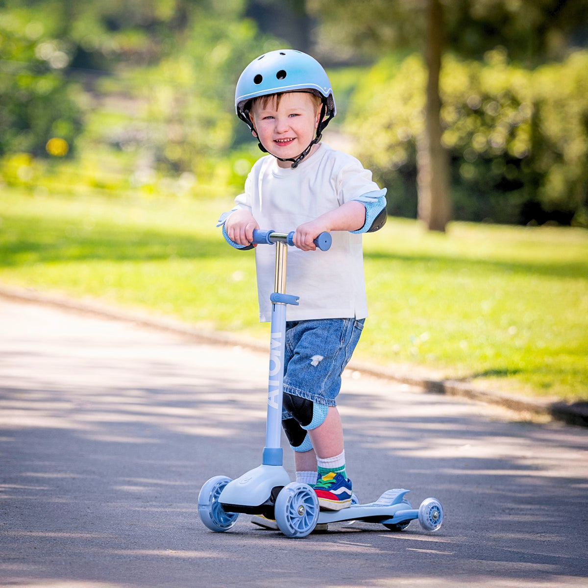 ATOM 4-in-1 Evolve Children Scooter Ride-On - Blue