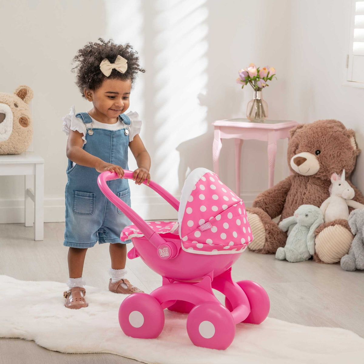 Dolly Tots My First 4 in 1 Dolls Pram - Pink