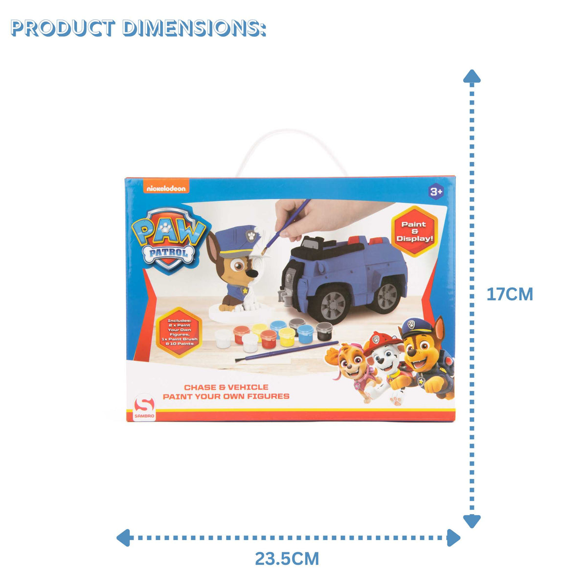 Paw Patrol Paint Your Own Chase & Police Car – Creative Craft Kit