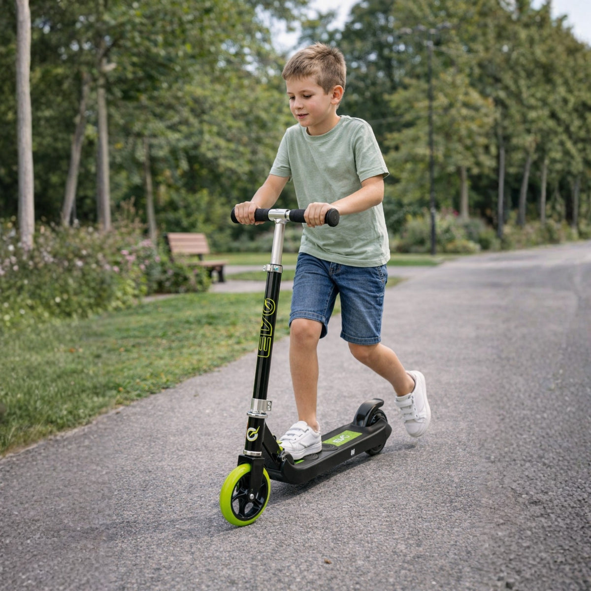 EVO VT1 Childrens Electric Scooter - Lime Green