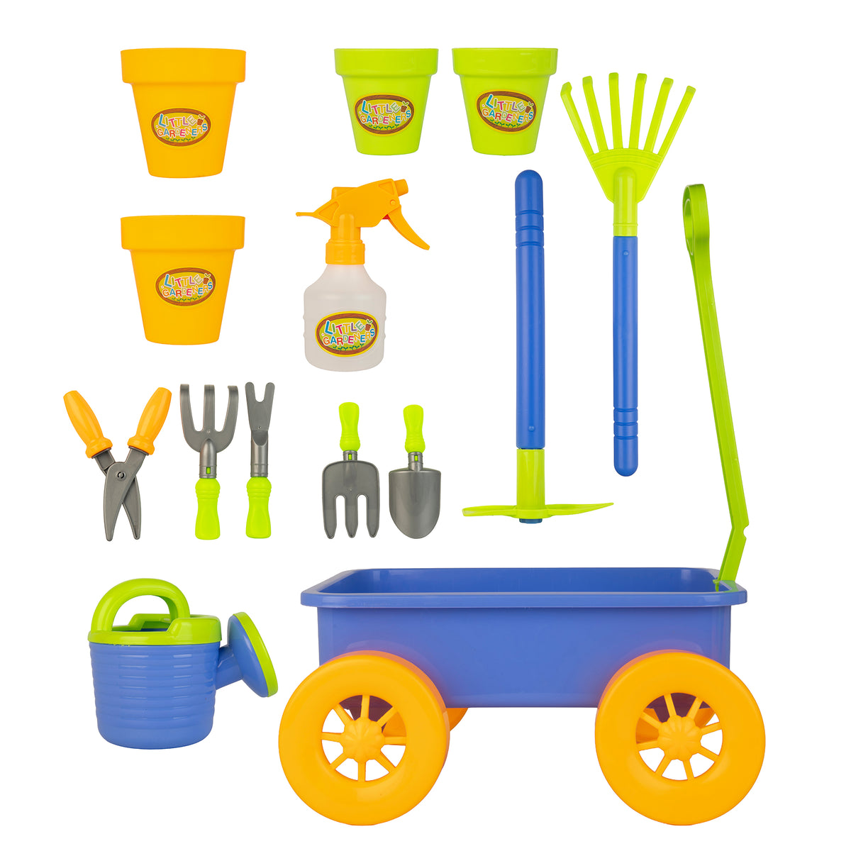 Childrens Gardening Trolley - 16 Accessories Included