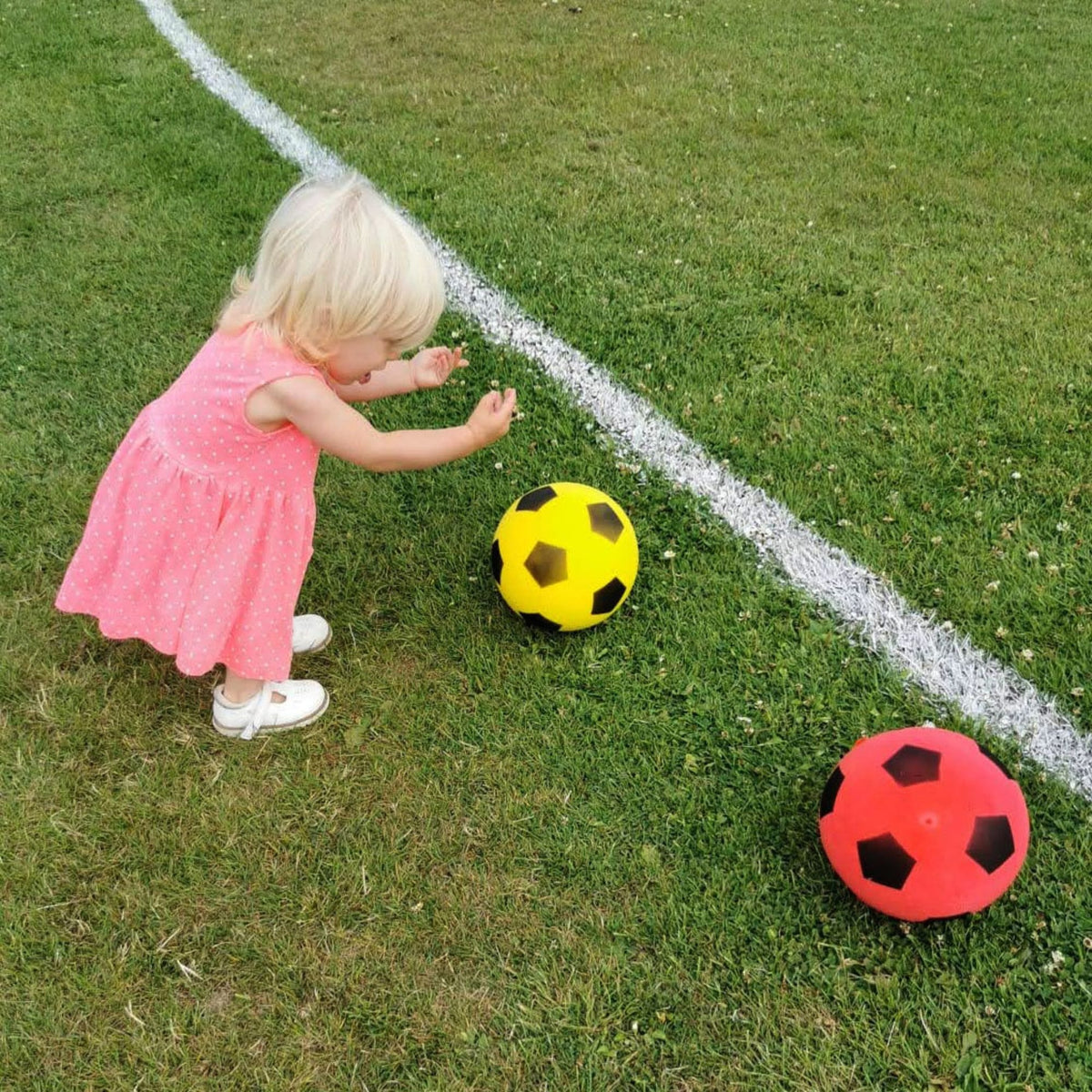 Foam Football Pack Of 12 - Red, Blue & Yellow