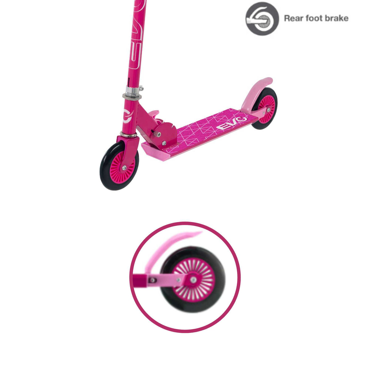 EVO 2 Wheel Inline Children&#39;s Scooters - Pink