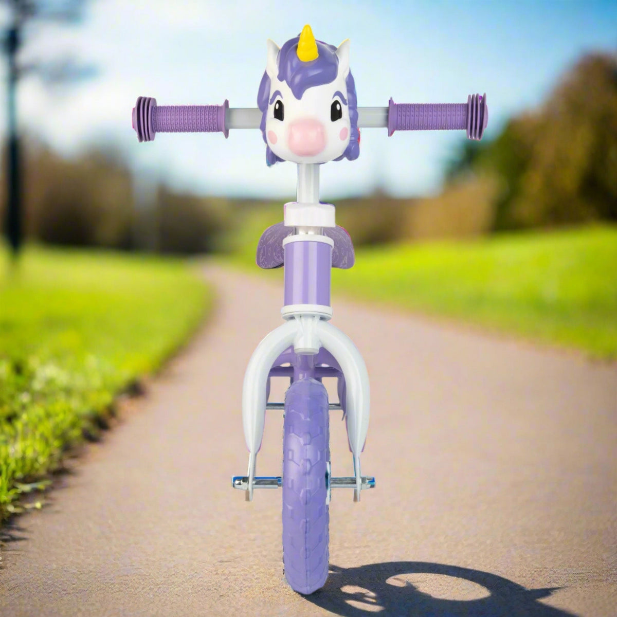 ATOM 8" Purple Balance Bike - Unicorn