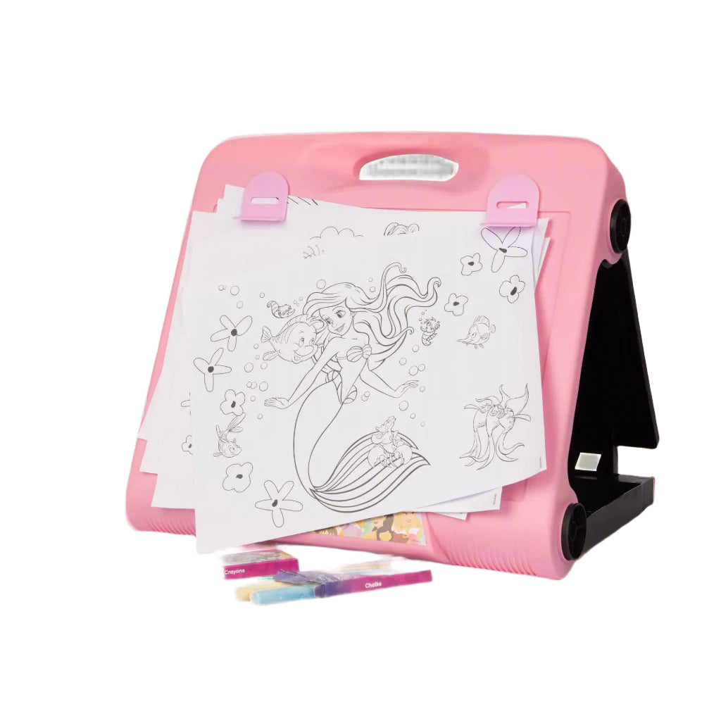 Disney Princess Travel Easel – Foldable Drawing Board with Accessories