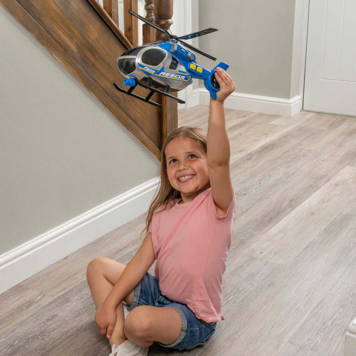 Teamsterz Lights & Sounds Police Helicopter - Medium