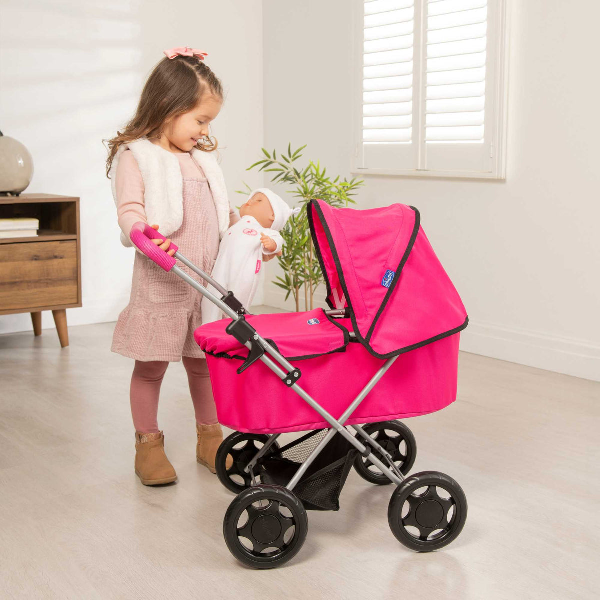 Chicco Amore Dolls Pram - Pink