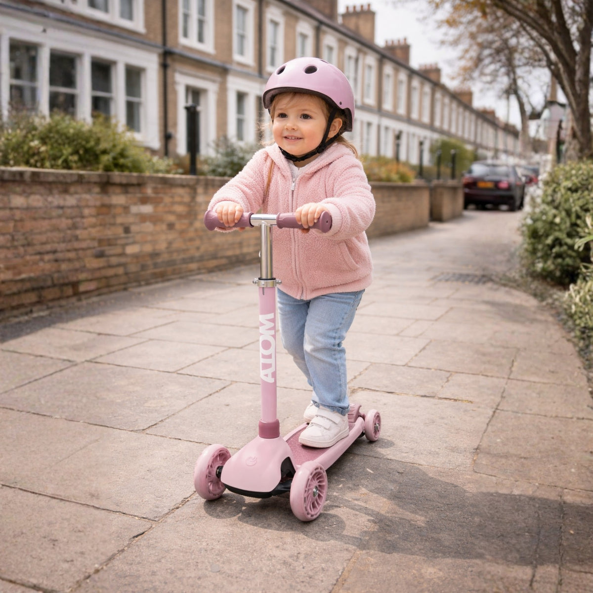 ATOM 4-in-1 Evolve Childrens Scooter Ride-On - Pink