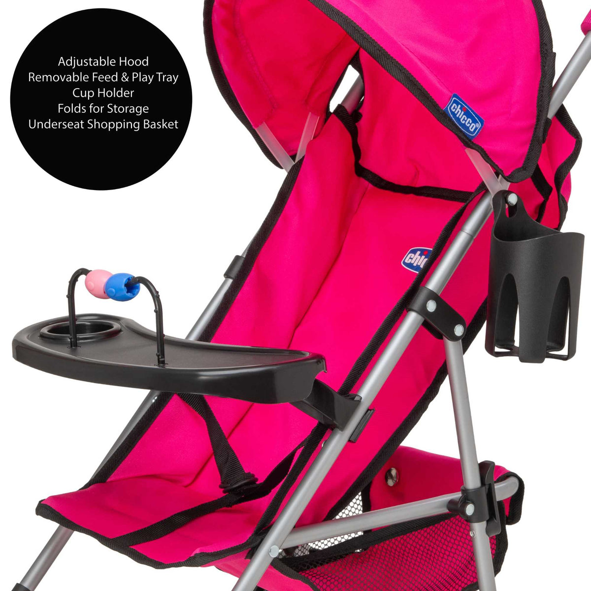 Chicco Ulala Playtime Dolls Pushchair - Pink