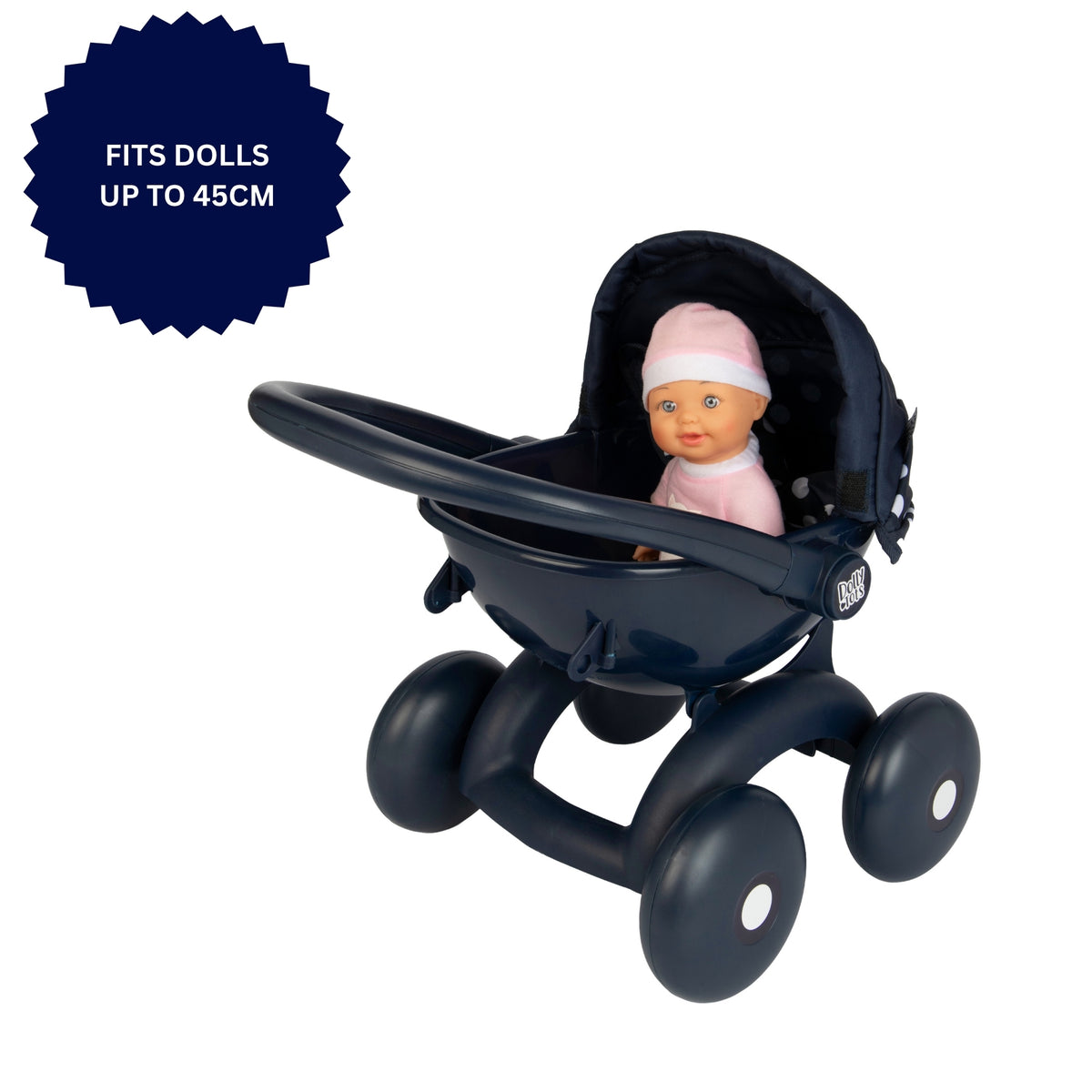 Dolly Tots My First 4 in 1 Dolls Pram - Navy