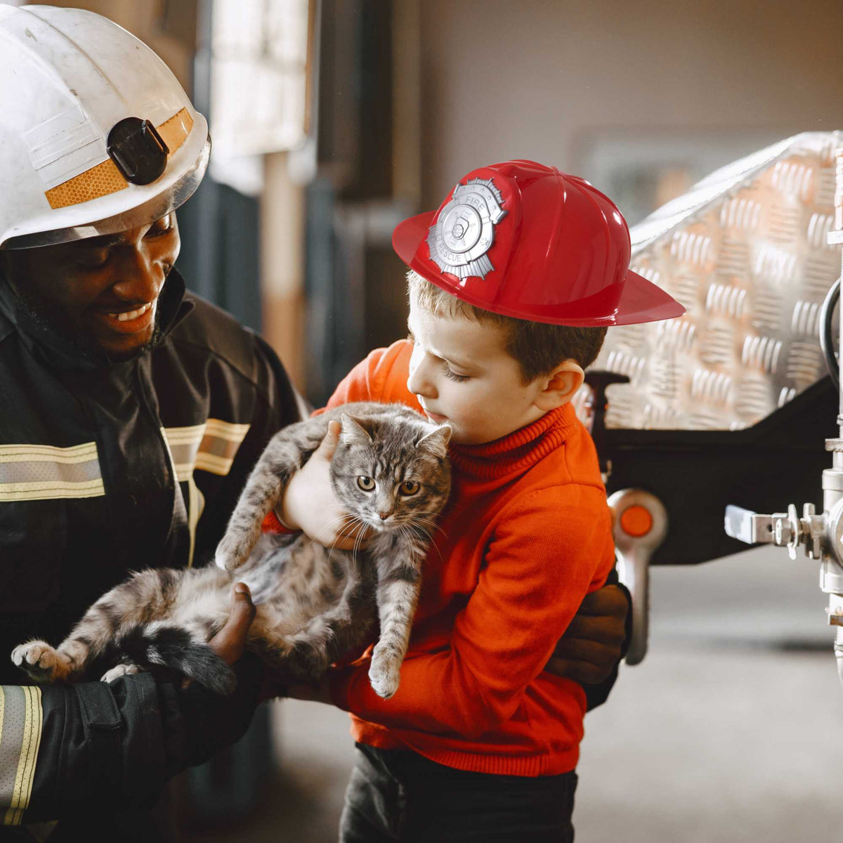 Childrens Fancy Dress Fireman Hats - Pack of 2