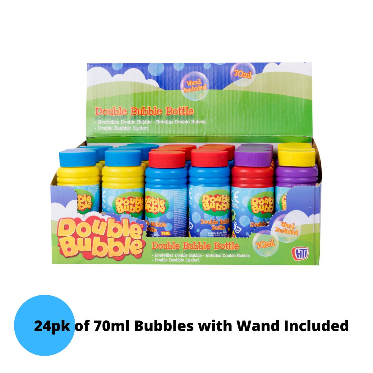 Bubble Solution With Wands | 24 Pack