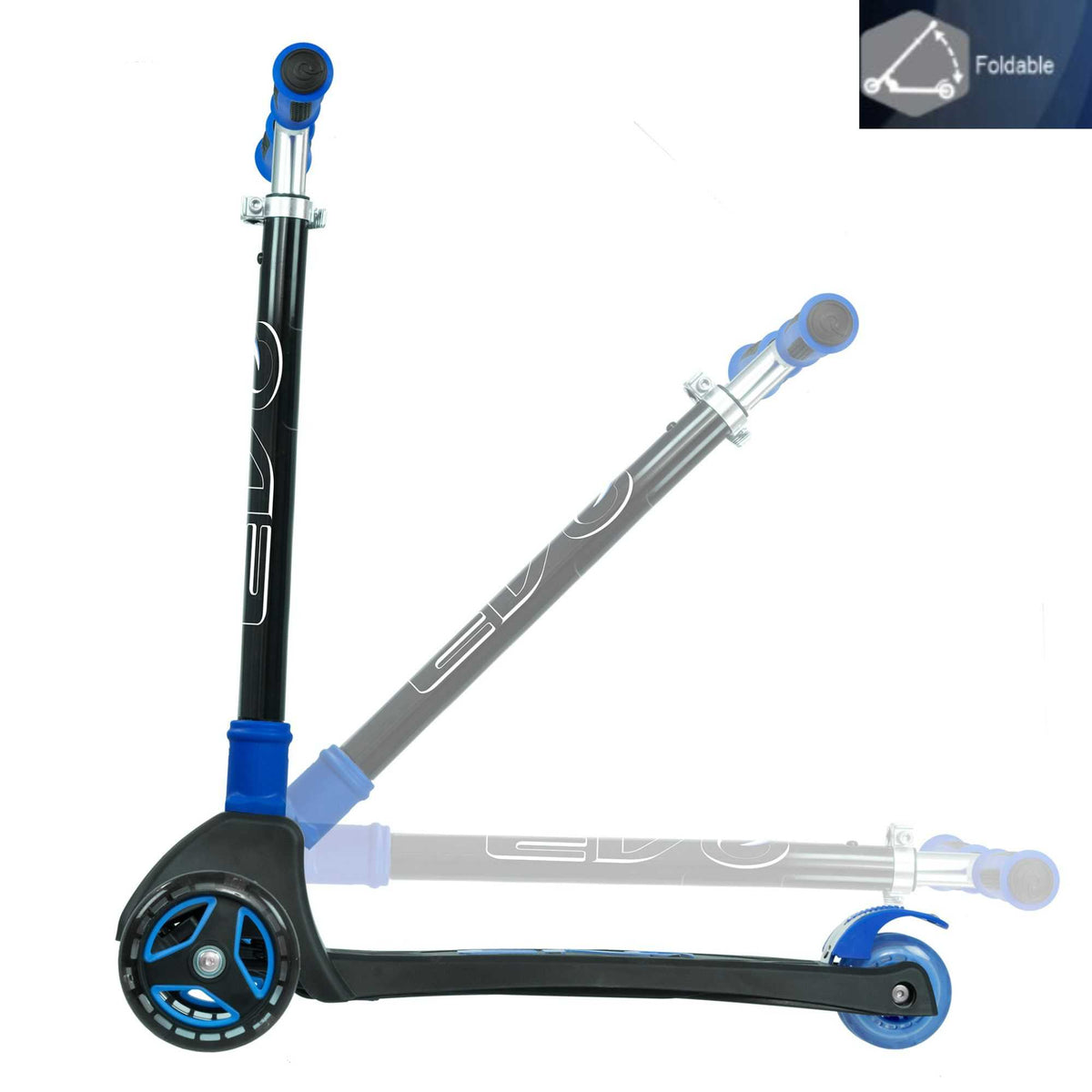 EVO Light Up Cruiser Scooter - Blue