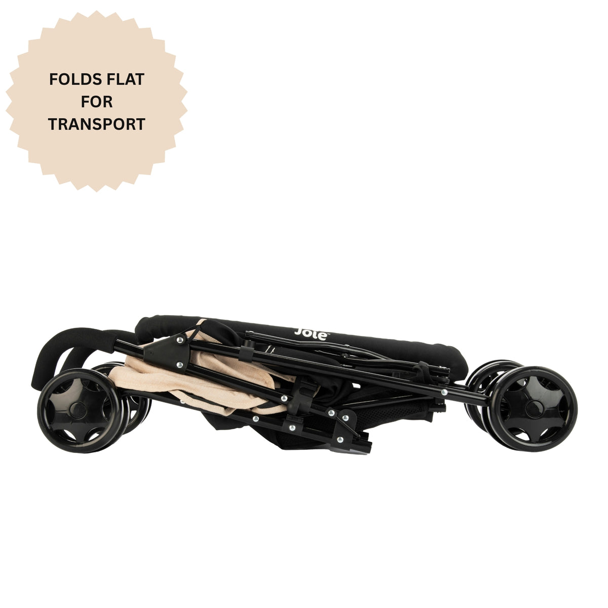 Joie Aire Twin Dolls Stroller - Stone & Black