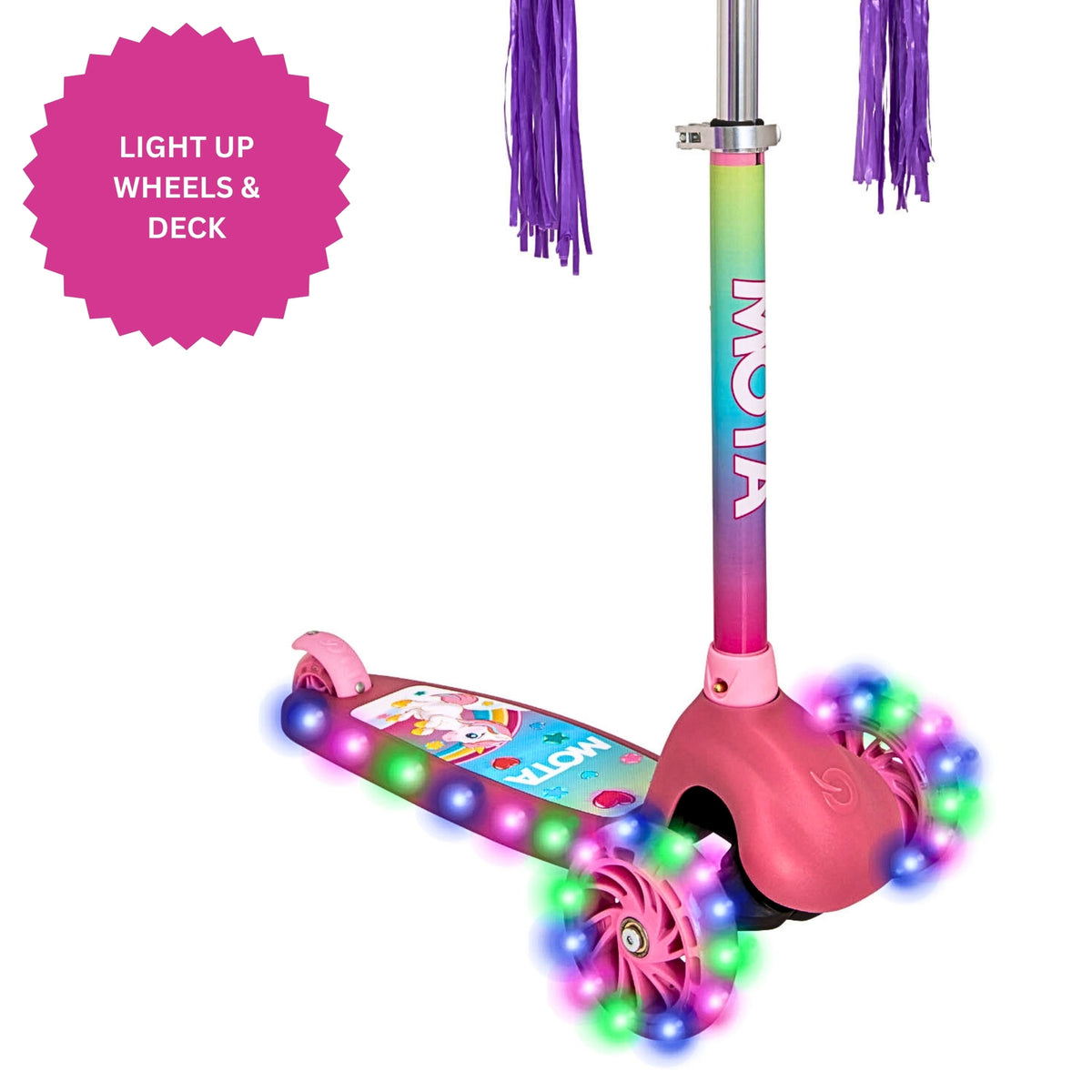 ATOM Eclipse Light-Up Scooter - Unicorn