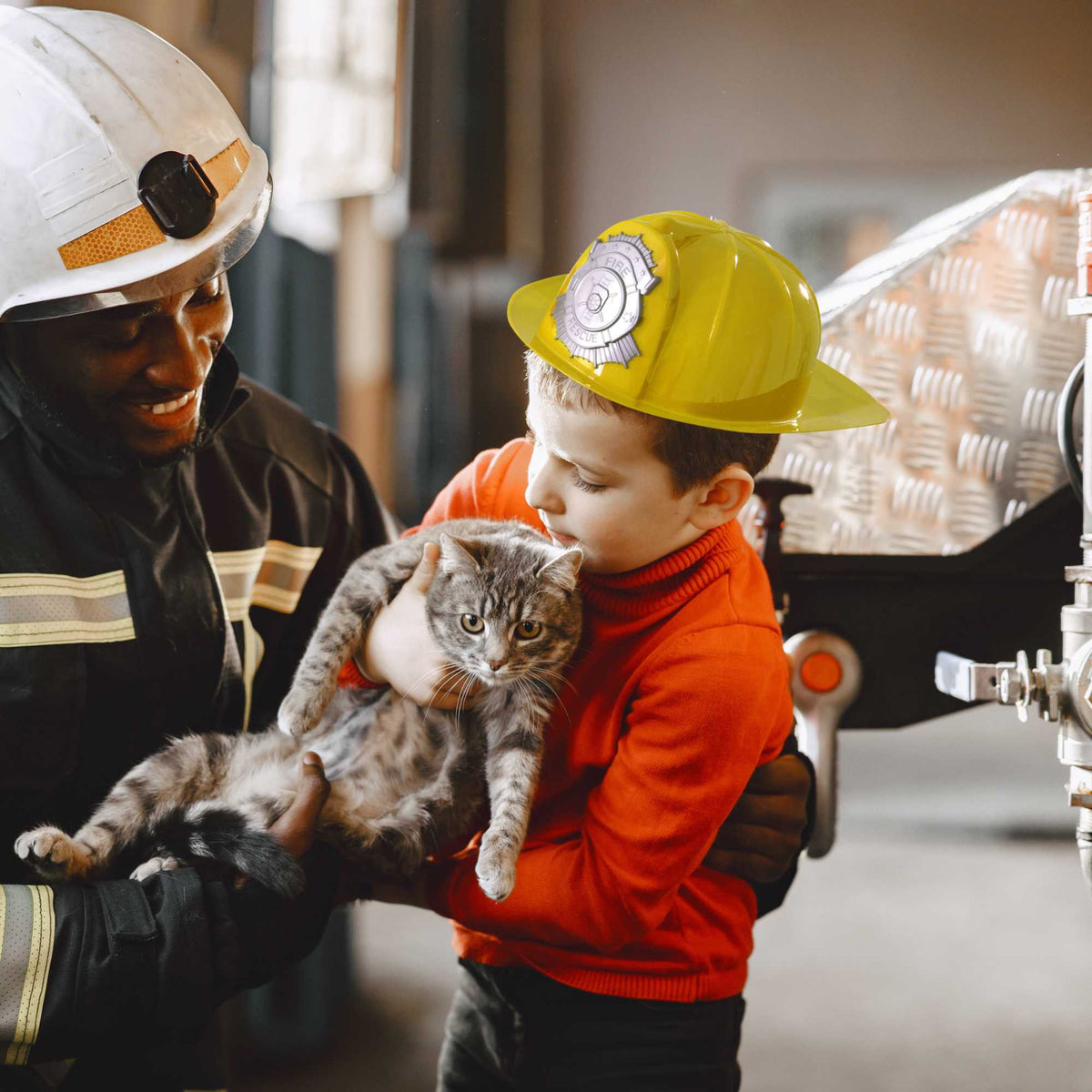 Childrens Fancy Dress Fireman Hats - Pack of 2