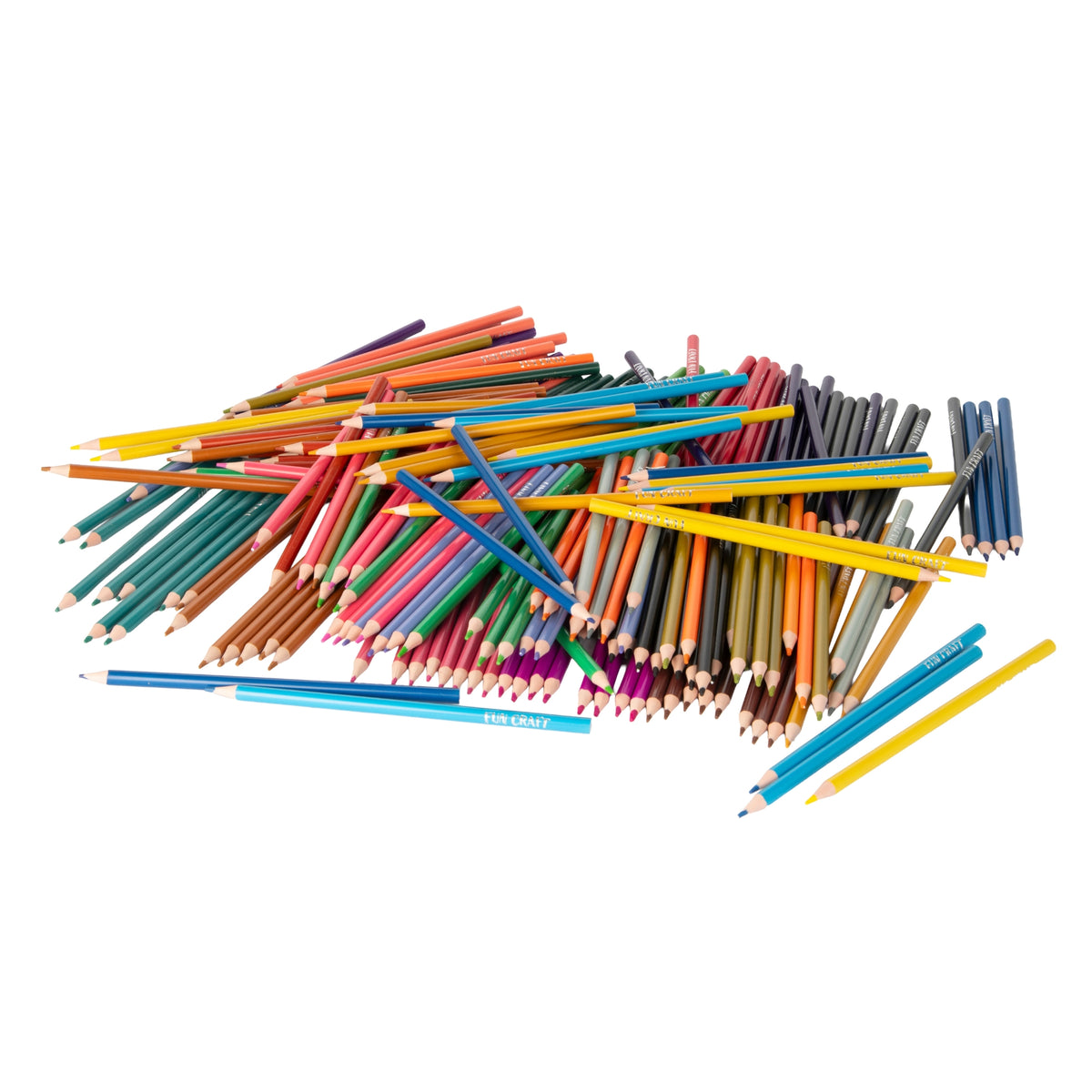 Fun Craft 200 Coloured Pencils – Kids Colouring & Drawing Set