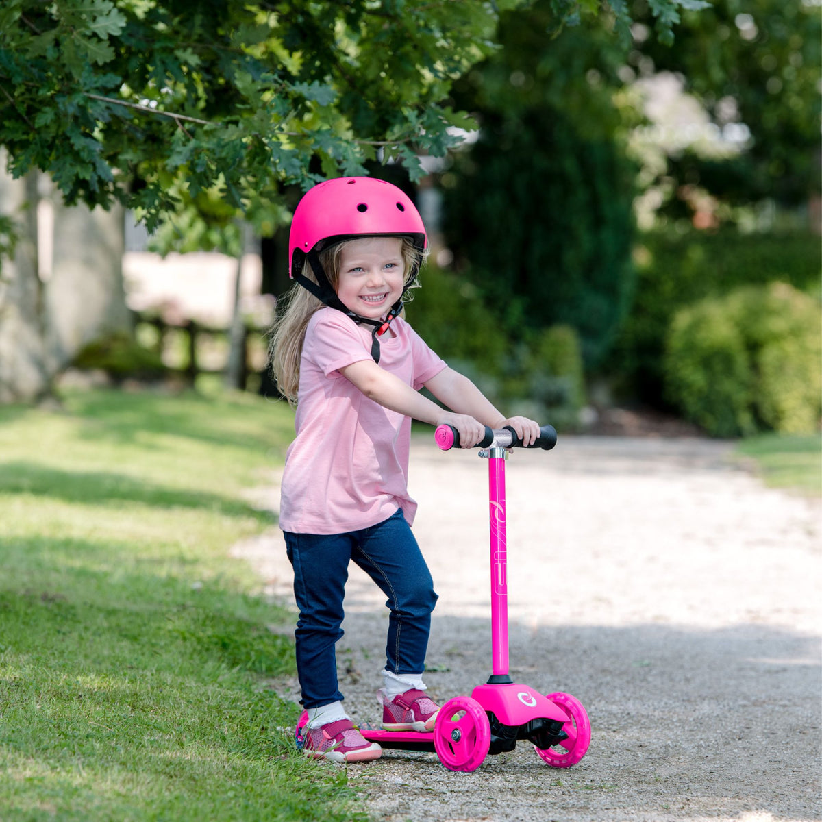 Evo 3 in 1 Cruiser Toddler Ride On & Scooter - Pink