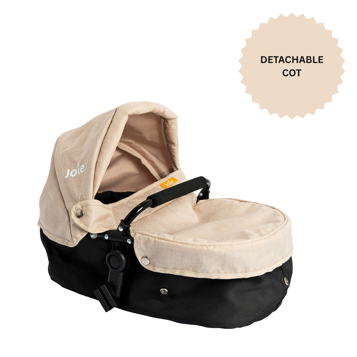 Joie Evalite Stone & Black Dolls Pram - 9 Play Modes