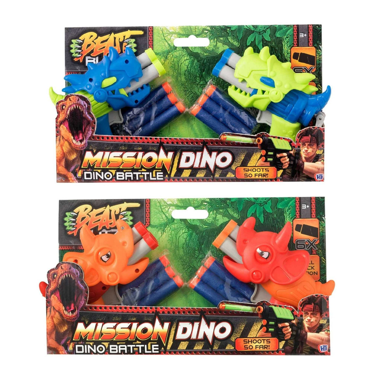 Beast Blitz Dino Battle Dart Guns