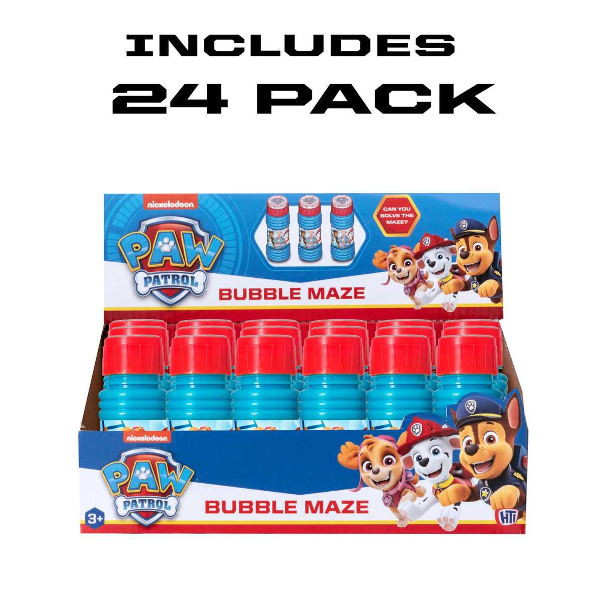 Paw Patrol Bubble 24 Multipack - 59ml, With Maze Game