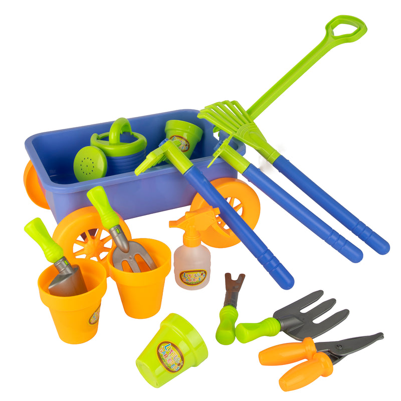 Childrens Gardening Trolley - 16 Accessories Included