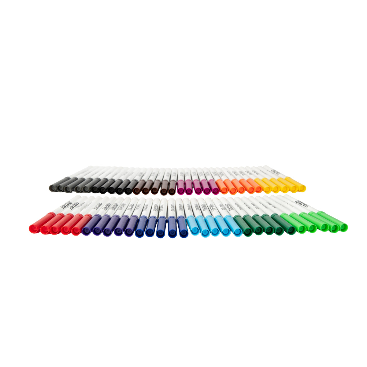 Fun Craft 60 Coloured Felt Tip Pens – Kids Colouring & Drawing Marker Set