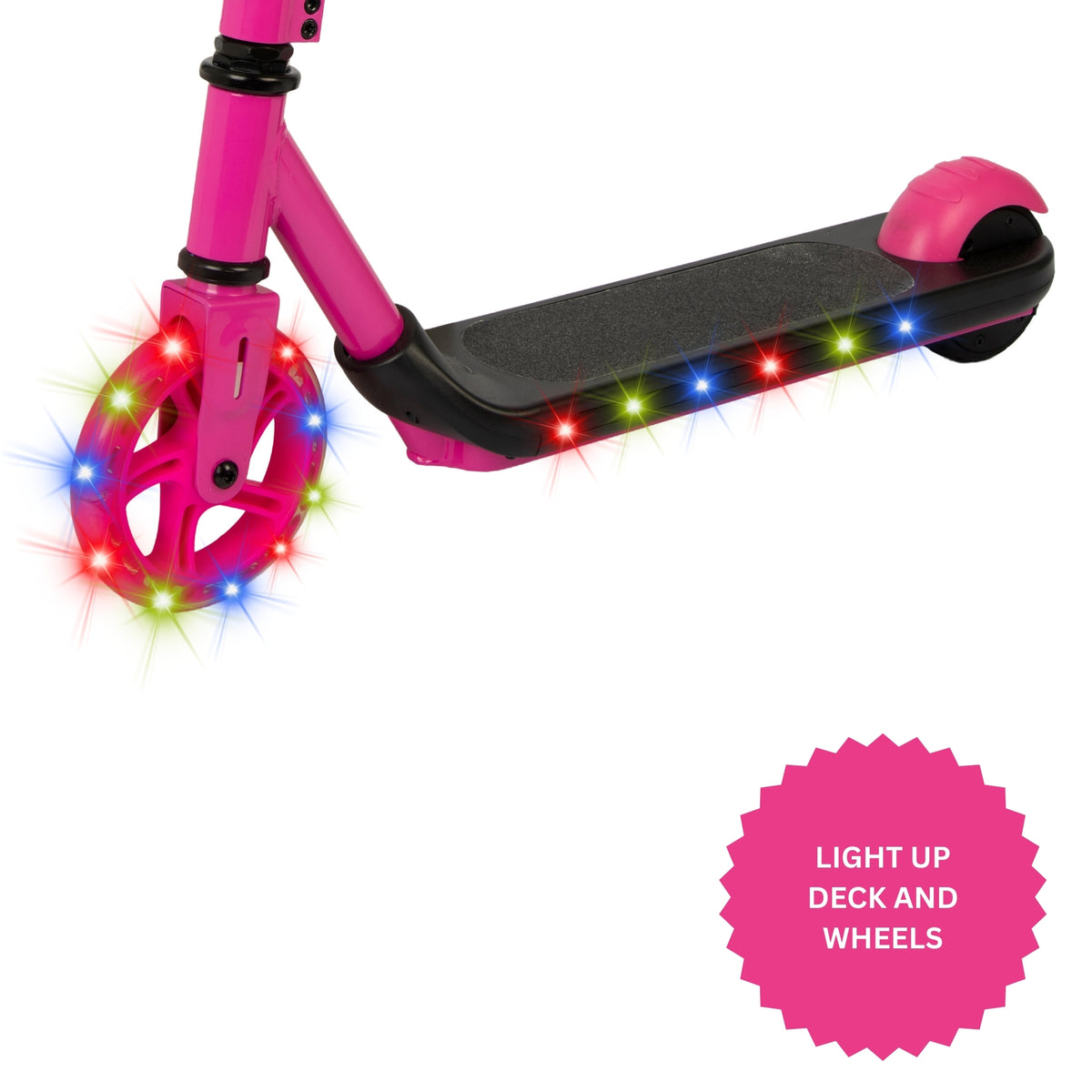 ATOM Light Up Electric Lightening Scooter - Pink