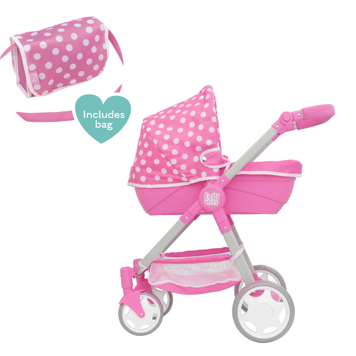 Dolly Tots Junior Roamer Dolls Pram