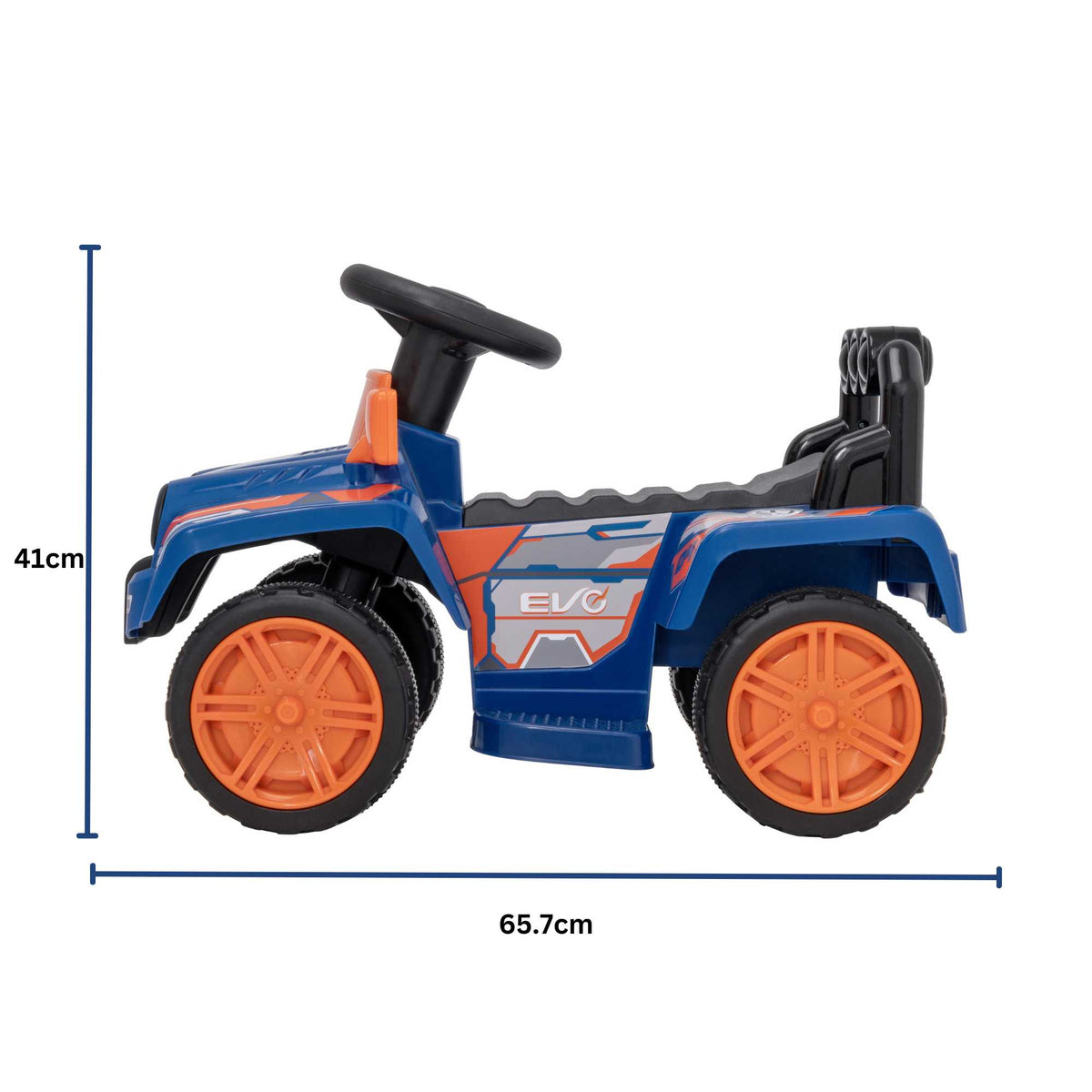 Evo 6V Kids Electric Ride On Blue Zoom 4X4 Truck