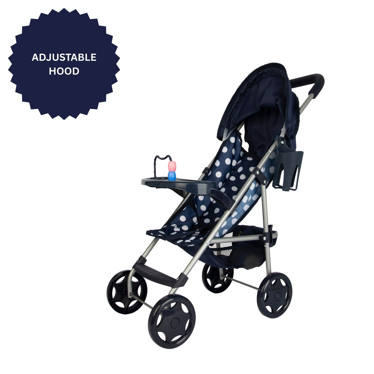 Dolly Tots Playtime Dolls Pushchair - Navy