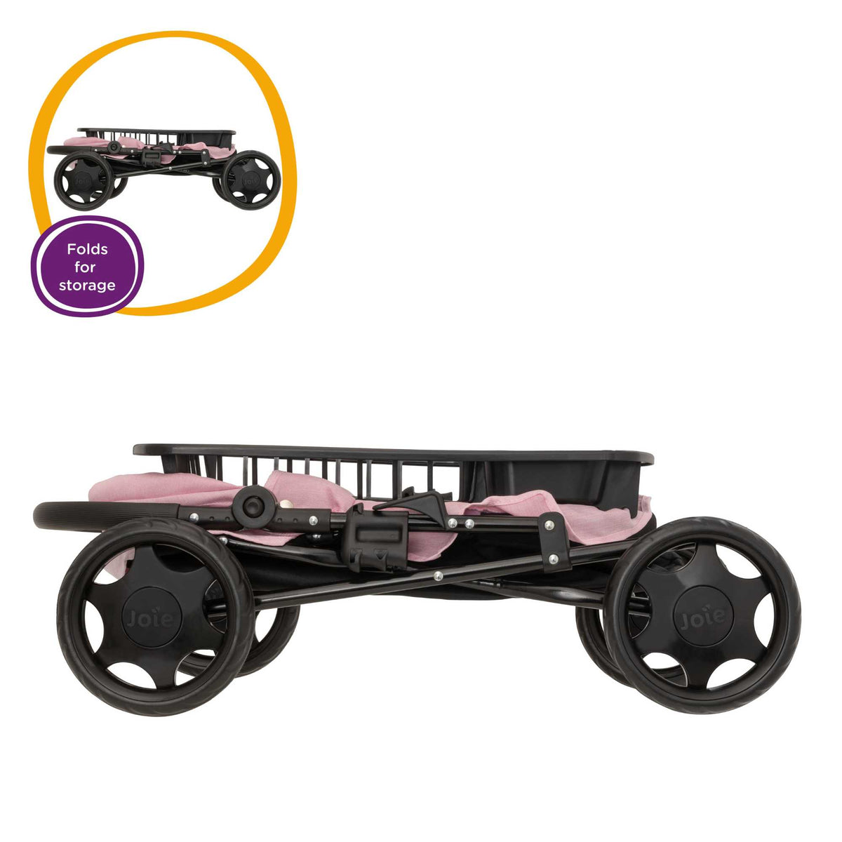 Joie Junior Classic Pram - Includes Handheld Parasol & Changing Bag