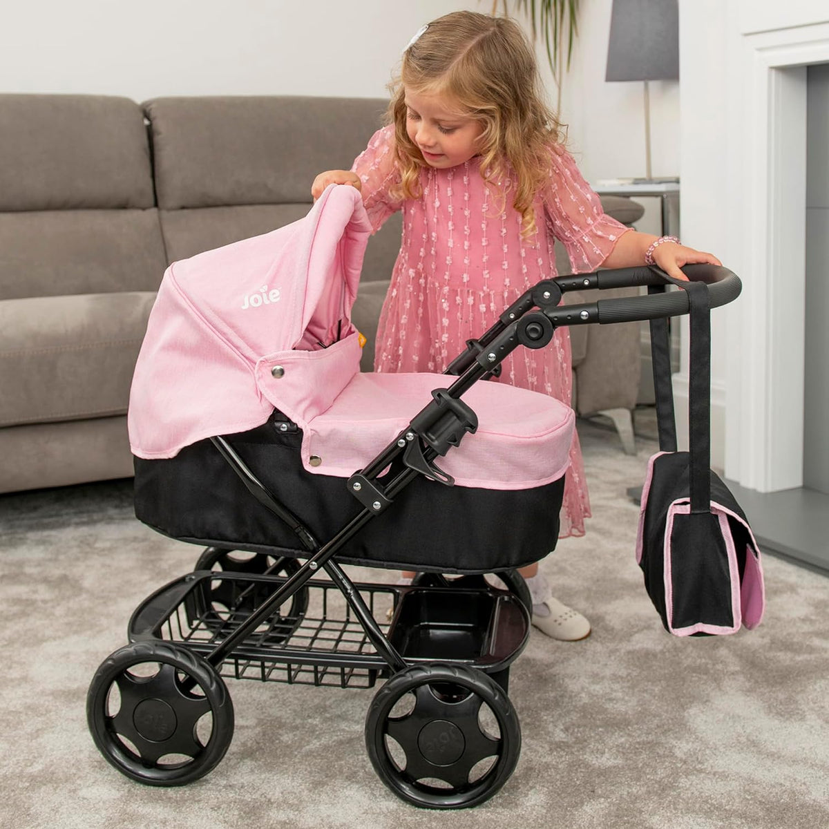 Joie Junior Classic Pram - Includes Handheld Parasol & Changing Bag