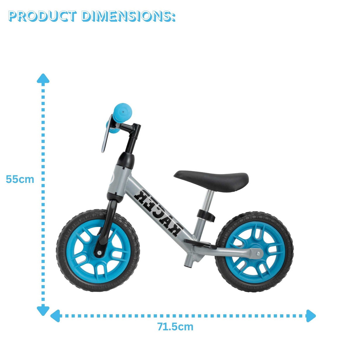 Evo 10" Racer Balance Bike - Blue