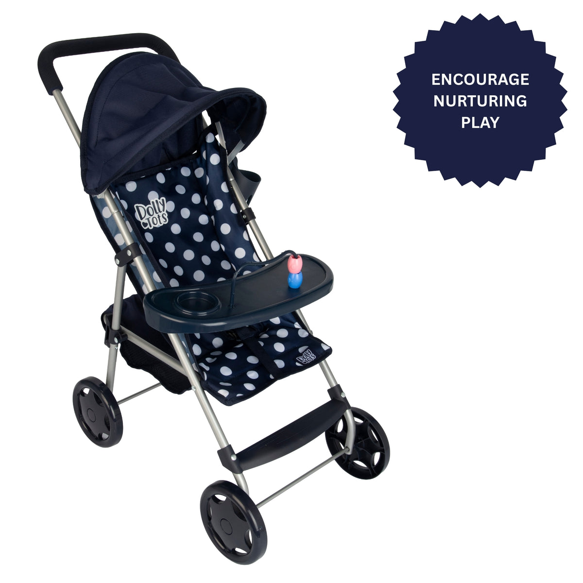 Dolly Tots Playtime Dolls Pushchair - Navy