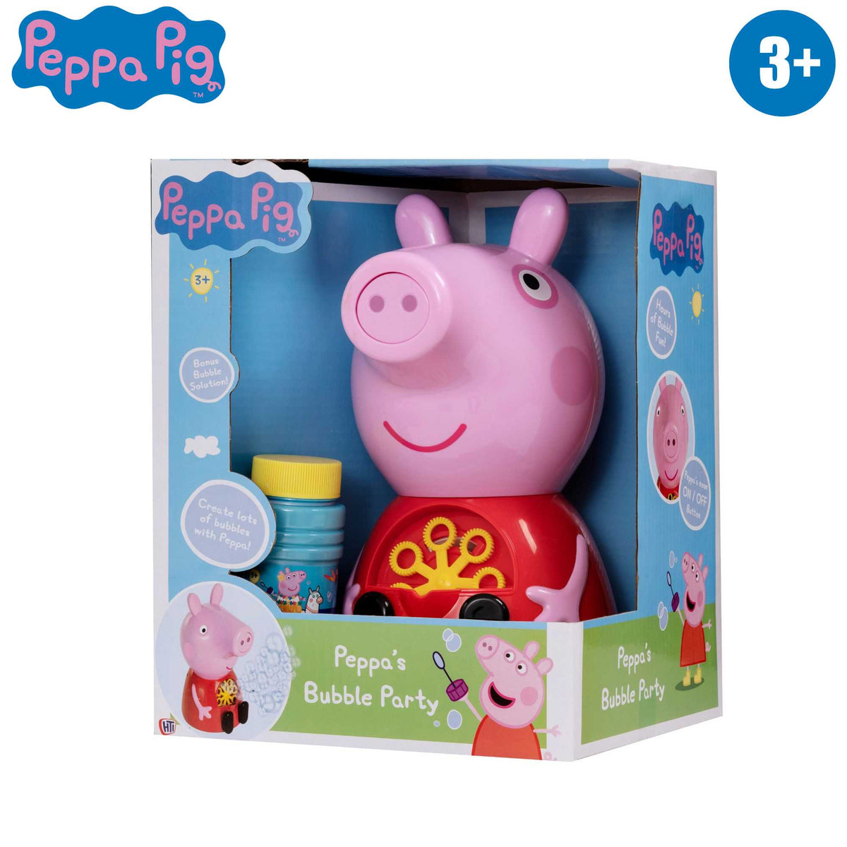 Peppa Pig Bubble Machine - Includes 118ml Bubble Solution