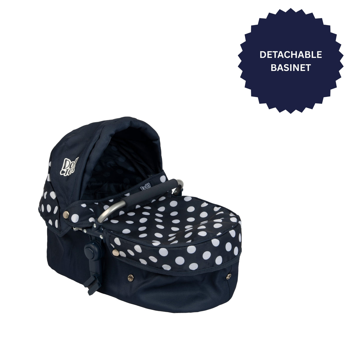 Dolly Tots Twin Dolls Pram - Navy